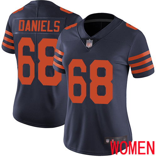 Chicago Bears Limited Navy Blue Women James Daniels Jersey NFL Football #68 Rush Vapor Untouchable
